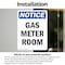 Signmission Gas Meter Room, 5 in W x Rectangle, Vinyl Decal OS-2PACK-NS-D-57-V-13013 - alternate 2